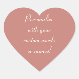 Cinnamon Roos Custom Heart Labels