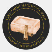 Cinnamon Soap label (Voorkant)