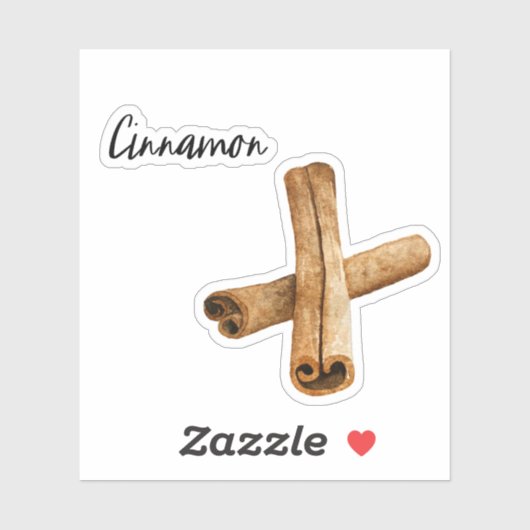 Cinnamon Spice Jar Sticker (Vel)