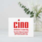 CINO-briefkaart Briefkaart (Staand voorkant)
