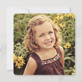 CINQ 5e anniversaire garçon fille Carte photo (Dos)