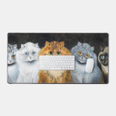 Cinq chats, Louis Wain (Clavier et souris)