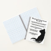 Cinq chats Wisdom Black Cat Design Carnet spiral (Intérieur)