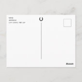 Cinq cheval photo collage d'anniversaire carte pos (Dos)