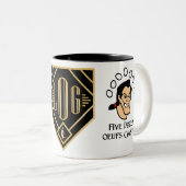 Cinq douzaine Ouefs Gaston - tasse de café de logo (Devant droit)