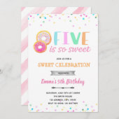 Cinq est si doux invitation glace (Devant / Derrière)