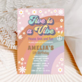 Cinq est une invitation à l'anniversaire de vibe