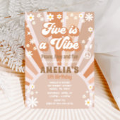 Cinq est une invitation à l'anniversaire de vibe