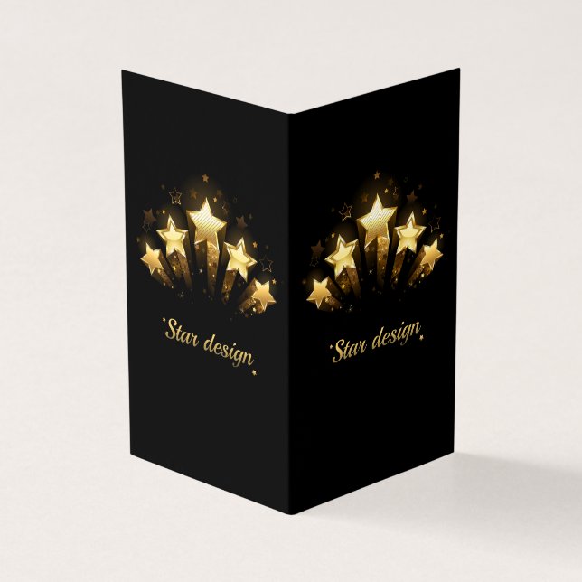 Cinq étoiles d'or en noir (Outside)