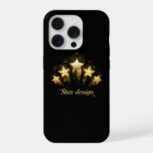 Cinq étoiles d'or en noir