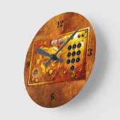 Cinq heures moins douze pendule Steampunk Grunge (Angle)