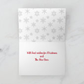 Cinq Labradors Carte de Noël de Noël (Intérieur)