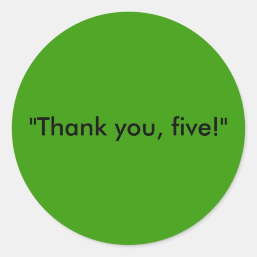 Cinq minutes pour lancer Sticker (Devant)