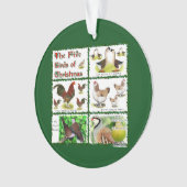 Cinq oiseaux de Noël (devant)