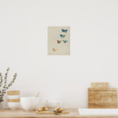 Cinq papillons par Odilon Redon Impression (Cuisine)