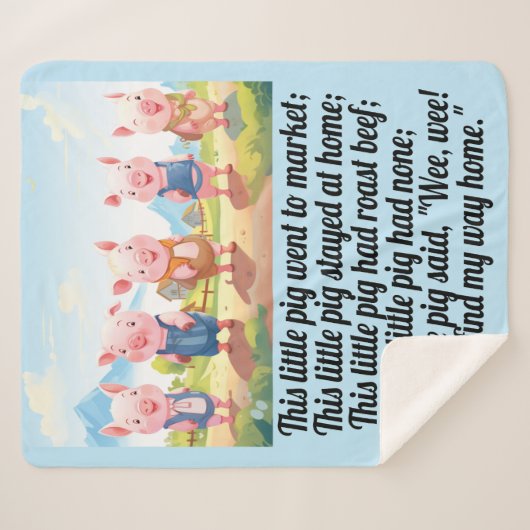 Cinq petits cochons - rime de pépinière couverture (Devant (Horizontal))