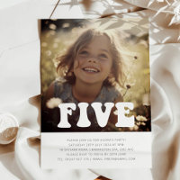 Cinq - Photo Super Invitation Anniversaire