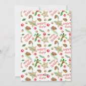 Cinq photos Carte de Noël de famille (Dos)