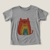 Cinq poupées de nidification de chats de dessin (Design Recto)