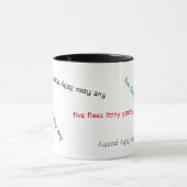 Cinq puces officielles Itchy Poetry Mug (Centre)
