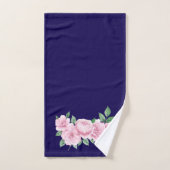 Cinq roses roses (Serviette à main)