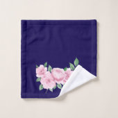 Cinq roses roses (Gant de toilette)