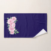 Cinq roses roses (Serviette à main)