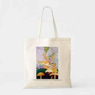 "Cinq sac fourre-tout à toile sur champignons"