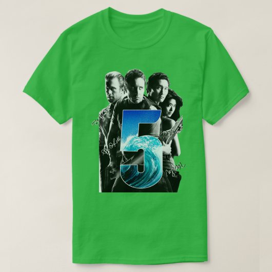 Cinq Signatures Casts Tv Show TShirt (Design devant)