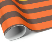 Cinq Stripe Retro Modern Striped Patroon Cadeaupapier (Rol Hoek)