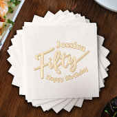 Cinquante-50e anniversaire script de fête nom pers