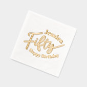 Cinquante-50e anniversaire script de fête nom pers (Gauche)