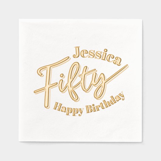 Cinquante-50e anniversaire script de fête nom pers (Recto)