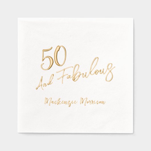 Cinquante ans et Fabulux Script Fête d'anniversair (Recto)