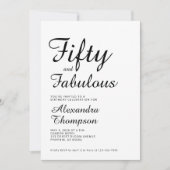 Cinquante ans et Fantastique Invitation 50e Annive (Devant)