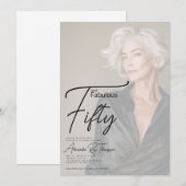 Cinquante ans et Fantastique Invitation 50e Annive (Devant / Derrière)