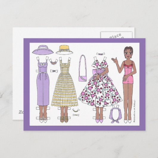 Cinquante ans fabuleux : Alicia Papier carte posta (Devant / Derrière)