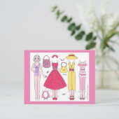 Cinquante ans fabuleux : Carte postale Poupée Papi (Debout devant)