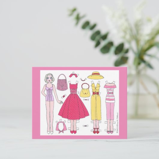 Cinquante ans fabuleux : Carte postale Poupée Papi (Debout devant)