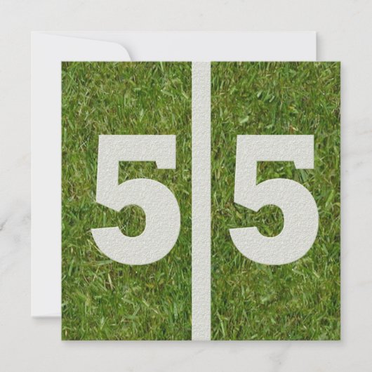 cinquante-cinquième Invitation d'anniversaire (Devant)