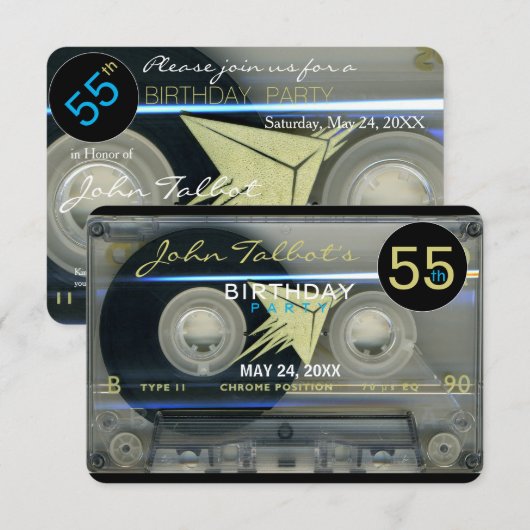 Cinquante-cinquième invitation de fête (Devant / Derrière)