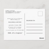 Cinquante et fabuleux Black & Gold Invitation d'an (Dos)