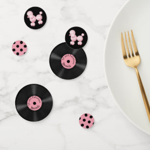Cinquante et fabuleux Confetti Retro Personnalisé