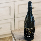 Cinquante et fabuleux Étiquette de vin d'anniversa