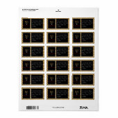 Cinquante et fabuleux Étiquettes (Feuille entière)