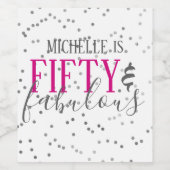 Cinquante et fabuleux Étiquettes de vin de fête d' (Étiquettes simples)