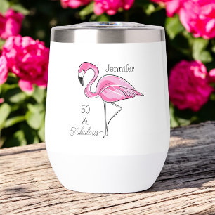 Cinquante et fabuleux Flamant rose rose personnali