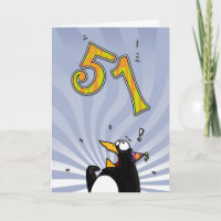 cinquante-et-unième anniversaire - carte de