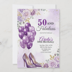 Cinquante invitations d'anniversaire fabuleuses