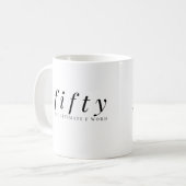 Cinquante L'Ultime F Mot Café Mug classique Cadeau (Devant gauche)